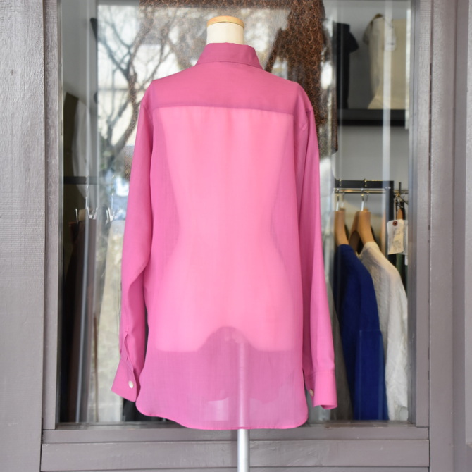 【40% off sale】AURALEE(オーラリー)【21SS】WOOL RECYCLE POLYESTER SHEER CLOTH SHIRT(3色展開)_A21SS01RM(12)