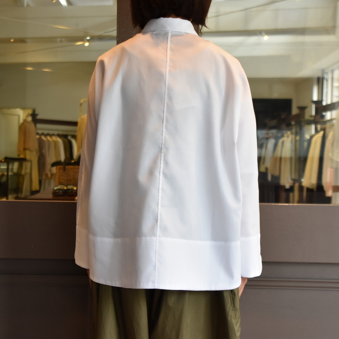 TENNE HANDCRAFTED MODERN(テン ハンドクラフテッドモダン) GUSSET SL SHIRT WITH COLLAR #0013-21SS(12)