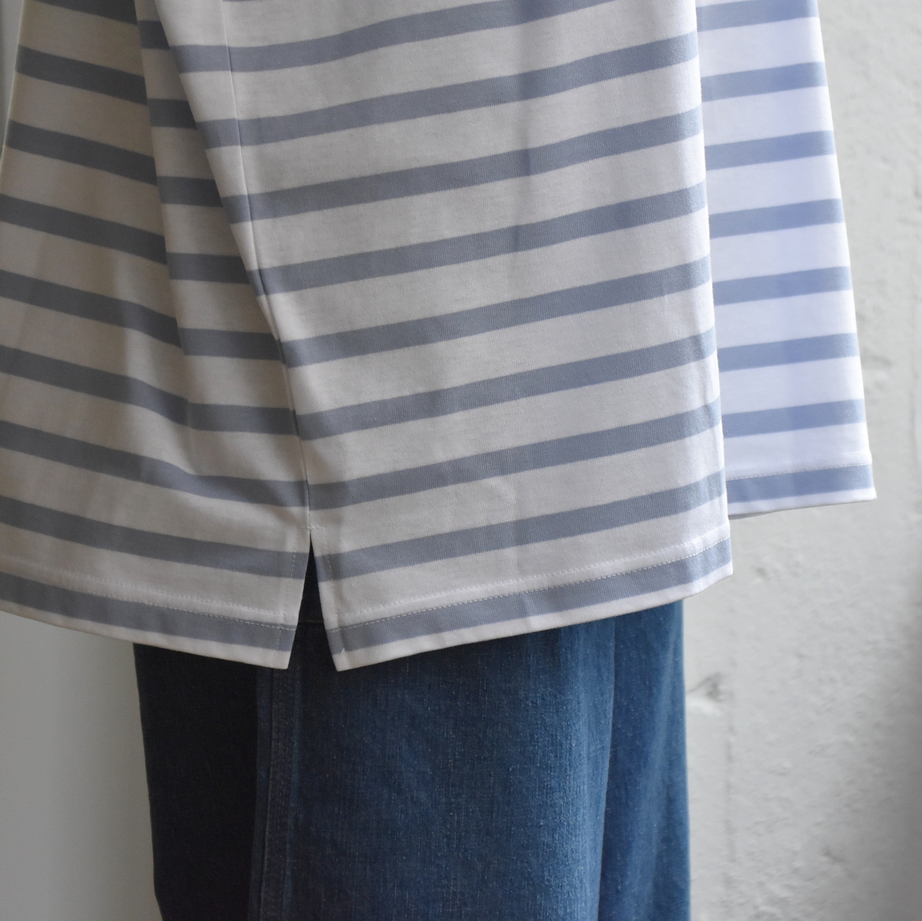 chimala(チマラ) UNISEX BASQUE BORDER BIG TEE【2色展開】 #CS39-K12(12)