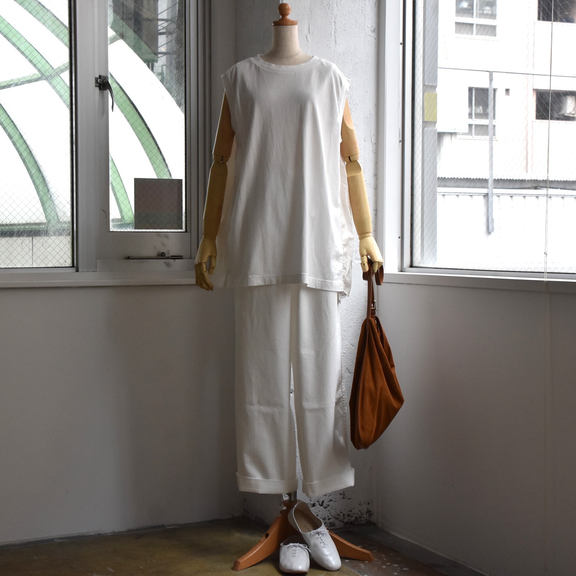 TOUJOURS(トゥジュー) / Sleeveless Combination T-shirt【2色展開】 #FM42XC09-AA(12)