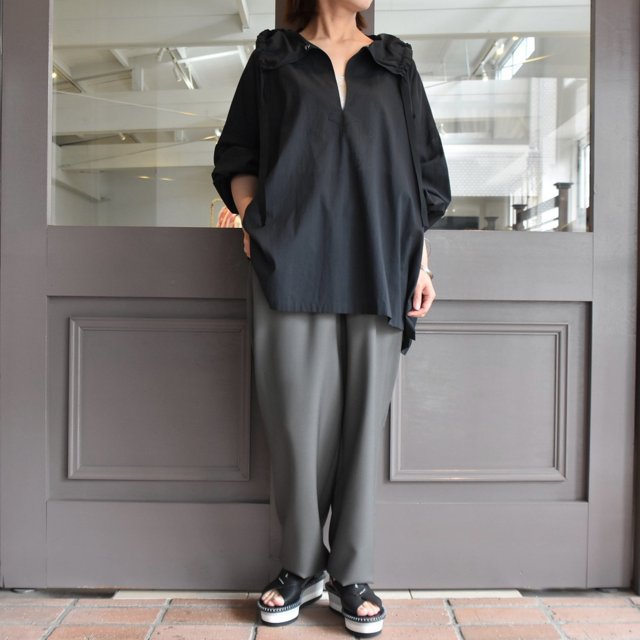【30% off sale】YLÉVE(イレーヴ) 【2020】COTTON BLOUSE(2色展開) #168-0150050(13)