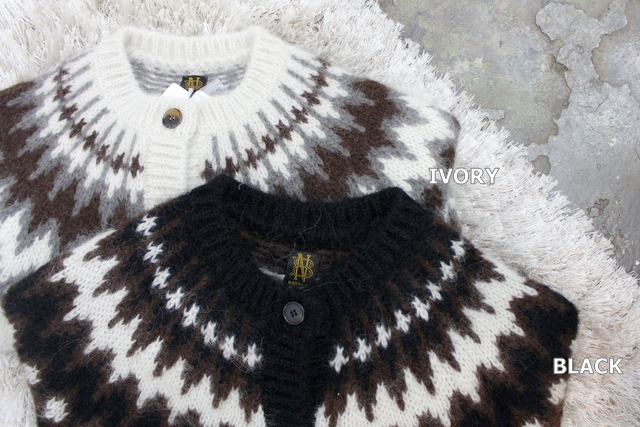 BATONER(バトナー)【20AW】women MOHAIR NORDIC CREW CARDIGAN(2色展開)_BN-20FL-056【K】(13)