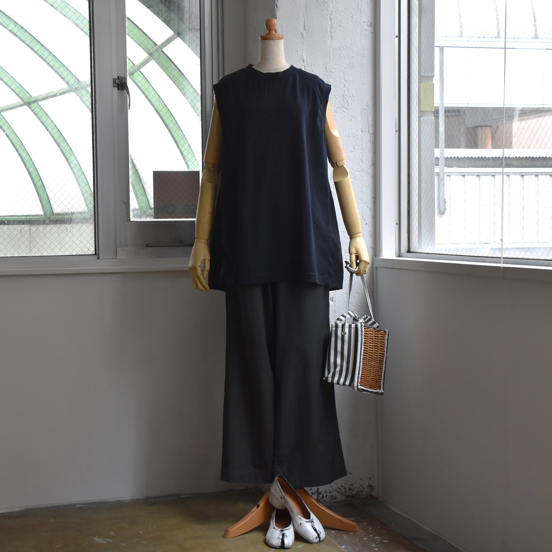 TOUJOURS(トゥジュー) / Sleeveless Combination T-shirt【2色展開】 #FM42XC09-AA(13)