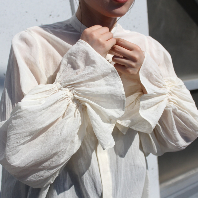 suzuki takayuki(ƒXƒYƒLƒ^ƒJƒ†ƒL) bishop-sleeve blouse(2F“WŠJ)#S221-12(14)