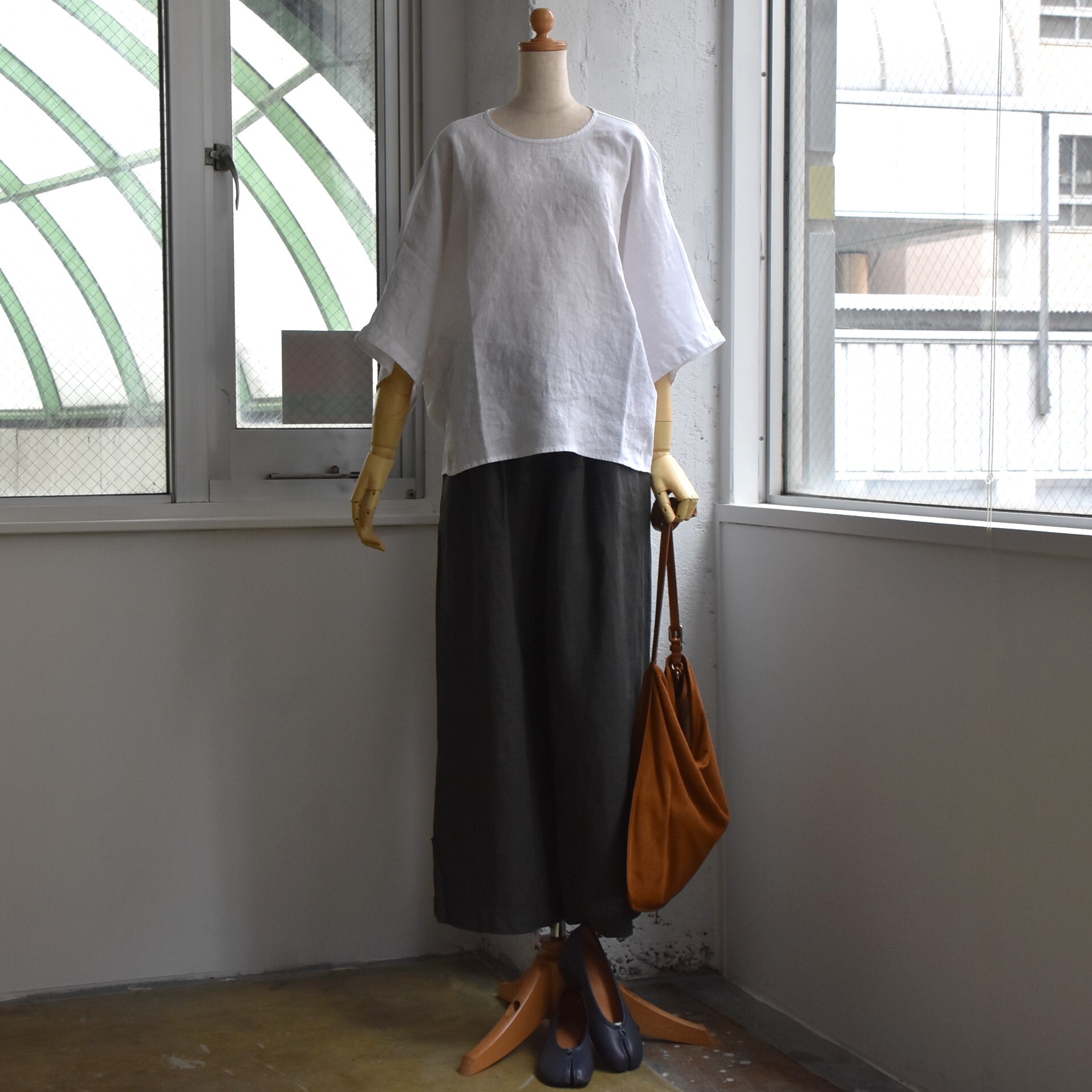Kristensen DU NORD(クリステンセンドゥノルド) / リネンイージーワイドパンツ【2色展開】#K-244-AA(15)