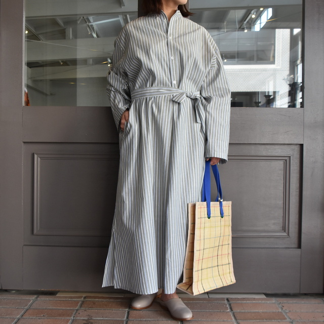 【40%off sale】 CristaSeya(クリスタセヤ)/ STRIPED MAXI SHIRT DRESS(1)