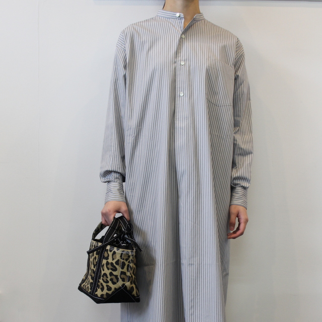 LENO&Co.(リノアンドコー) / BAND COLLAR PULLOVER DRESS(2色展開)_L2001DR001【K】(1)