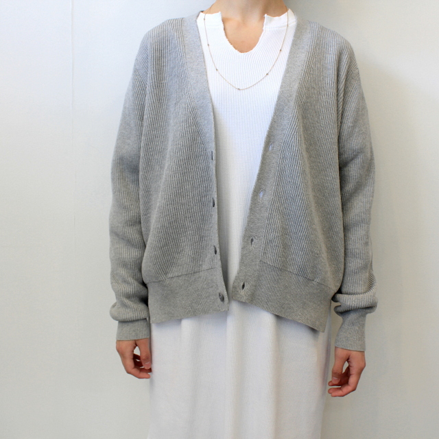 Graphpaper(グラフペーパー)【20 SS】High Density Cotton Knit Cardigan_GL201-80078【K】(1)