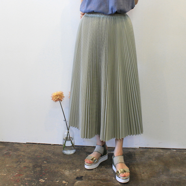 【30% off sale】YLÉVE(イレーヴ) 【20SS】CHINO PLEATS SKIRT_168-0130567【K】(1)
