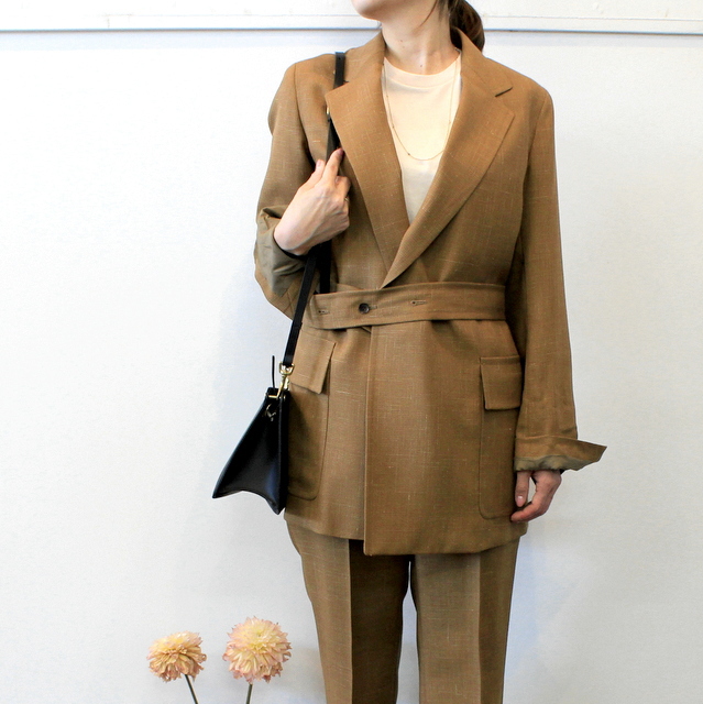 AURALEE(オーラリー) 【20SS】WOOL CUPRA LINEN CLOTH JACKET_A20SJ04CL【K】(1)