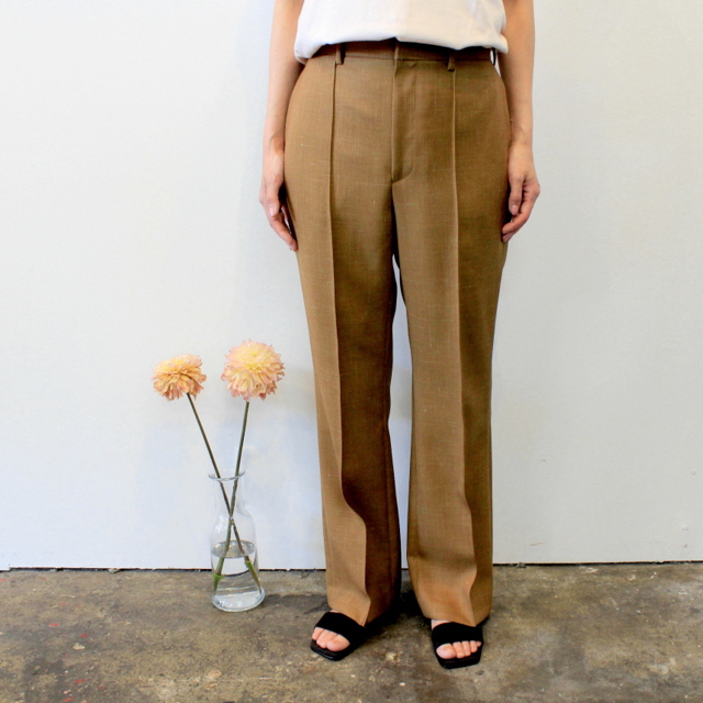 AURALEE(オーラリー) 【20SS】WOOL CUPRA LINEN CLOTH SLACKS_A20SP05CL【K】(1)