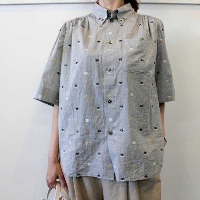 GASA*(ガサ) 【20SS】花ごろも short sleeve shirt_11201-15207【K】(1)