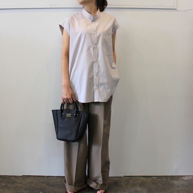 AURALEE(オーラリー) 【20SS】WASHED FINX TWILL SLEEVELESS SHIRTS _A20SS05TN【K】(1)