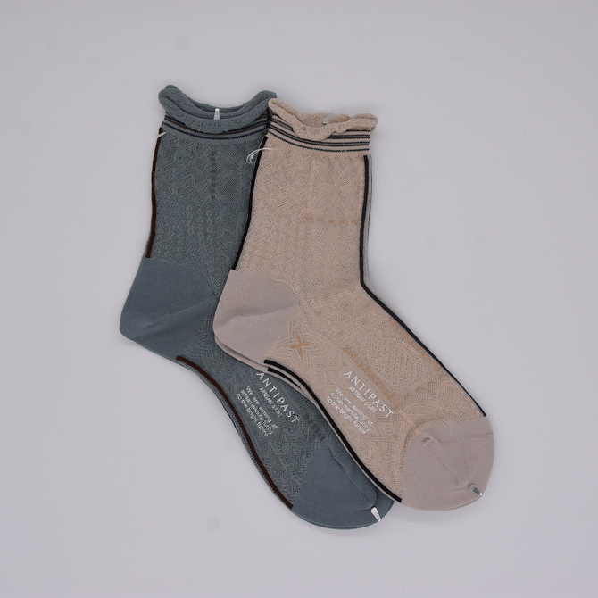 ANTIPAST (アンティパスト)/ BLOCK LACE SOCKS (2色展開) (1)