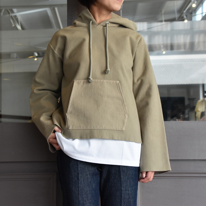 AURALEE(オーラリー) SUPER MILLED SWEAT CUT-OFF P/O PARKA #A20AP04SM(1)