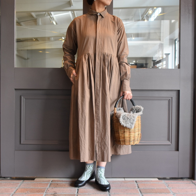TOUJOURS(トゥジュー) Randam Pleated Shirt Dress #MM33DD03(1)