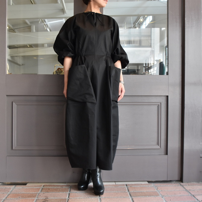 TENNE HANDCRAFTED MODERN(テン ハンドクラフテッドモダン) VOLUME SLEEVE DRESS #0014DR(1)