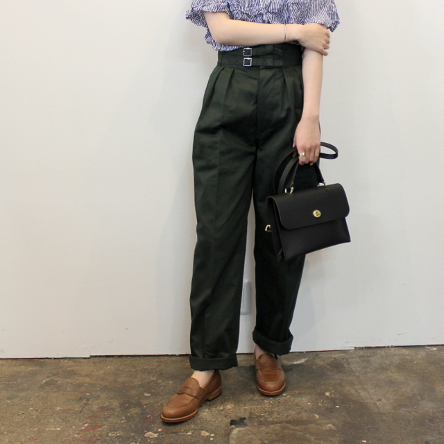 LENO&Co.(リノアンドコー) 【21SS】DOUBLE BELTED GURKHA TROUSERS(3色展開)_L2101PT001【K】(1)