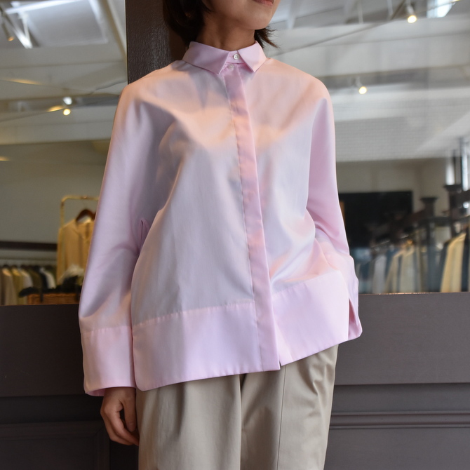TENNE HANDCRAFTED MODERN(テン ハンドクラフテッドモダン) GUSSET SL SHIRT WITH COLLAR #0013-21SS(1)