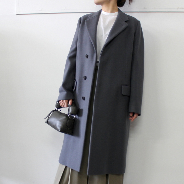 AURALEE(オーラリー) DOUBLE CLOTH LIGHT MELTON CHESTERFIELD COAT_A21AC03LM【K】(1)