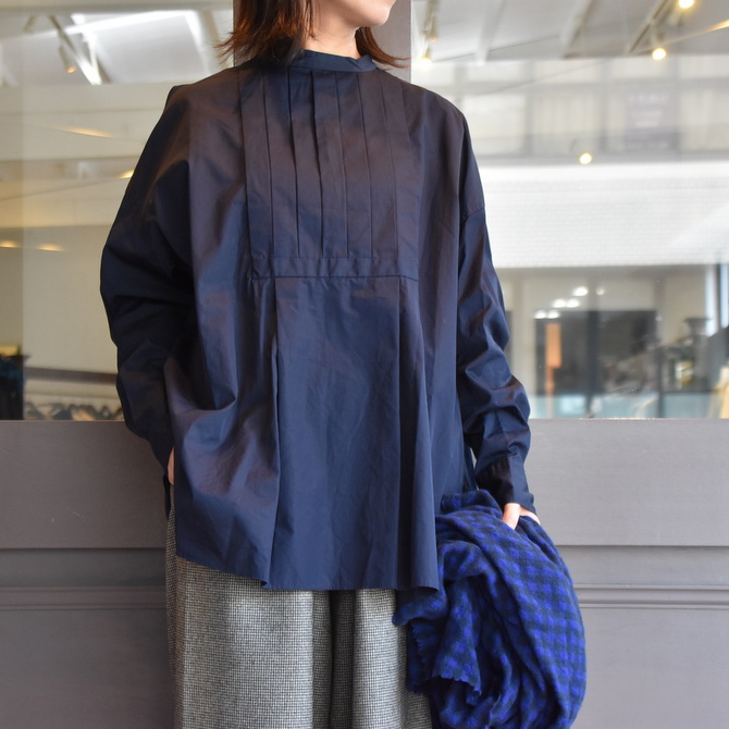 TOUJOURS(トゥジュー) Back Button Tucked bosom Long Shirt #MM35AS04(1)