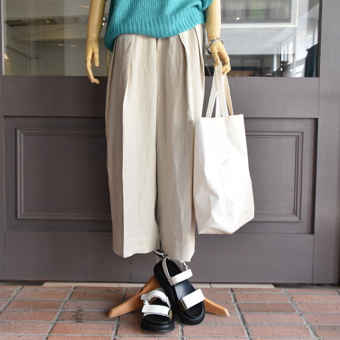 SACRA (ƒTƒNƒ‰) / LINEN TWILL PANTS(1)