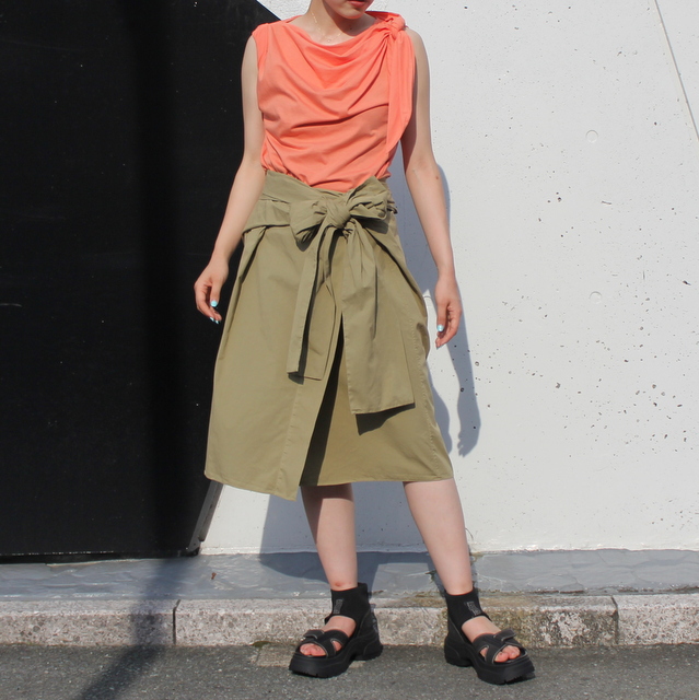 y50%off salezDRIES VAN NOTEN(hX@mbe) SENMY 4115 W.W.SKIRT#010849-4115-200(1)