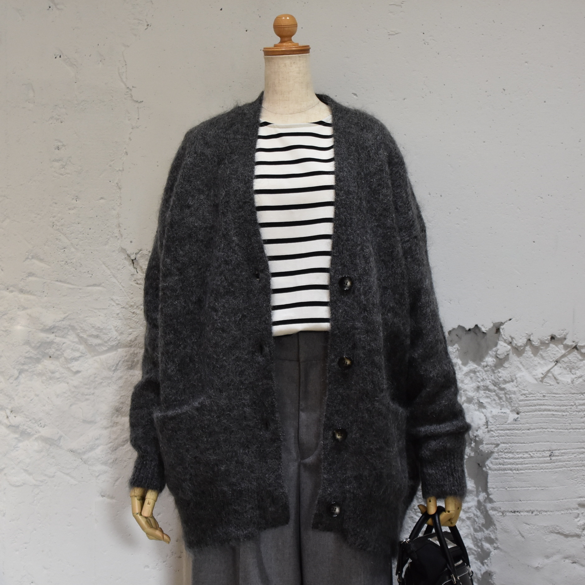 SACRA (TN) / EXTRA FINE KID MOHAIR CARDIGANy2FWJz(1)