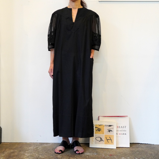 y40%OFFznormment(ƒm[ƒƒ“ƒg)COTTON VOIL EMBROIDERY DRESS#S23P-F163(1)
