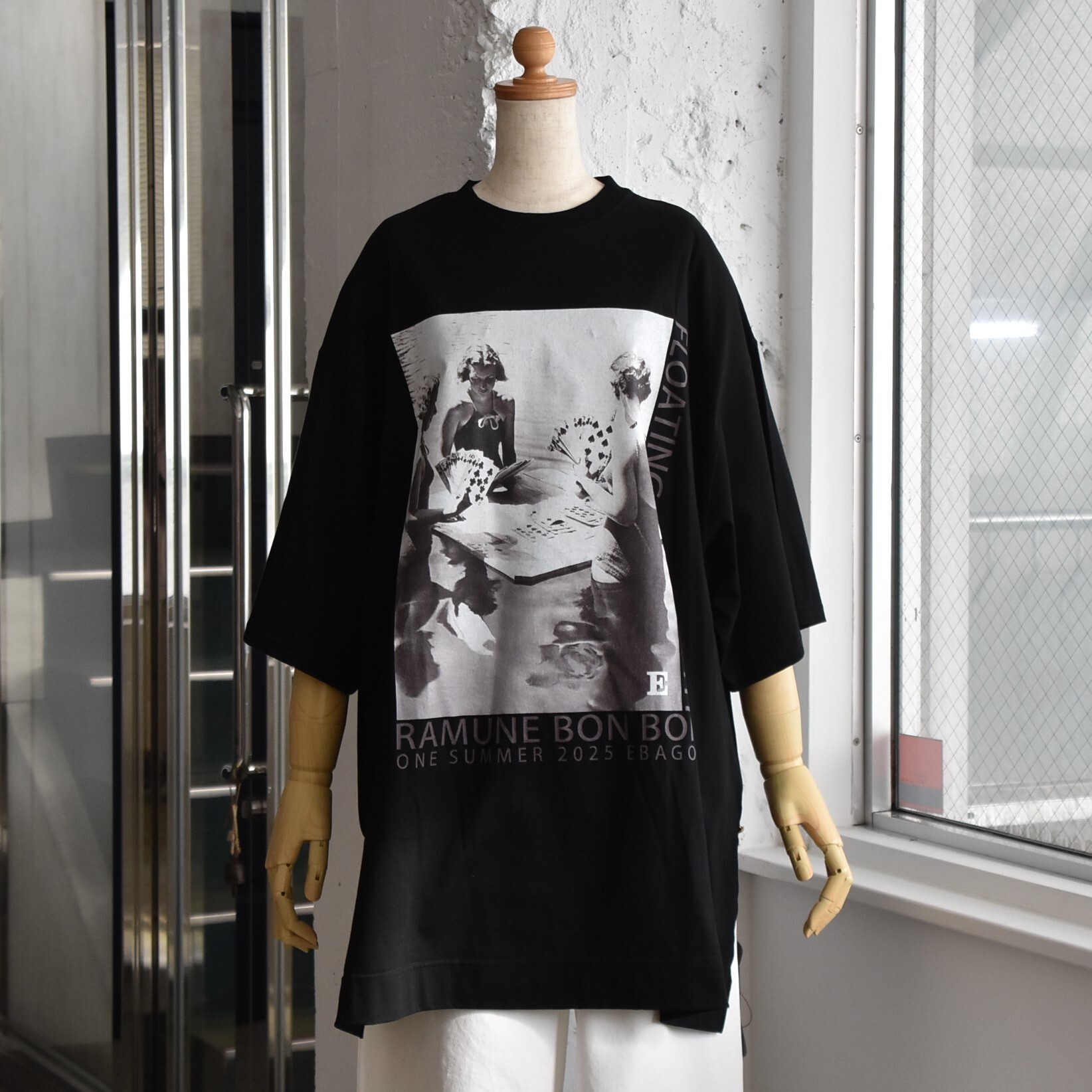 ebagos(エバゴス) / BigTシャツ オーガニックコットンプリント #55508BKGR-AA(1)