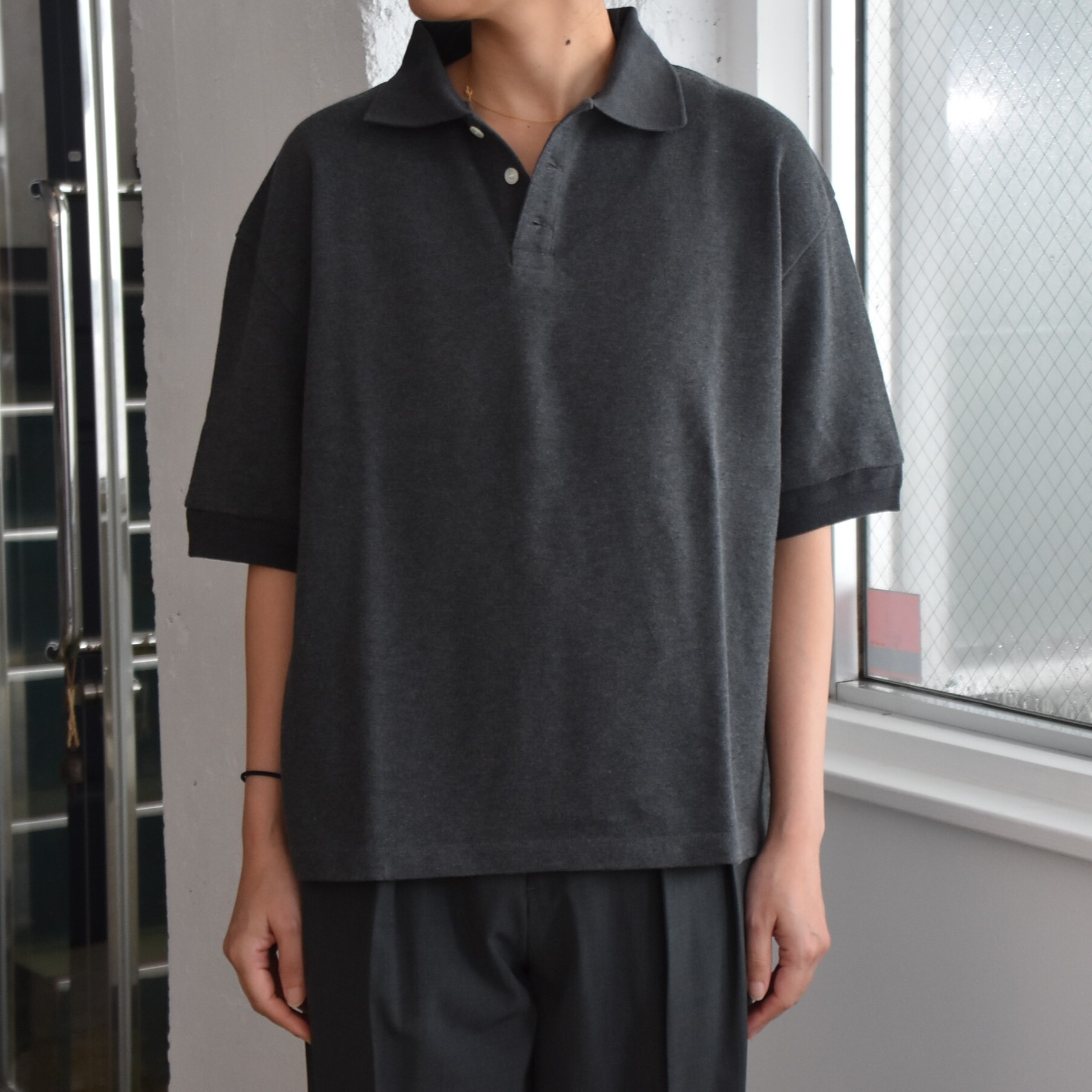 THE SHINZONE(ザ シンゾーン) / WIDE POLO SHIRT【2色展開】 #25MMSCU09-AA(1)