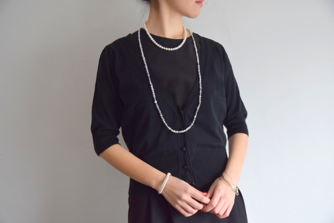 【30%OFF SALE】Bilitis dix-sept ans(ビリティス・ディセッタン)ハーフスリーブカーディガン(2)