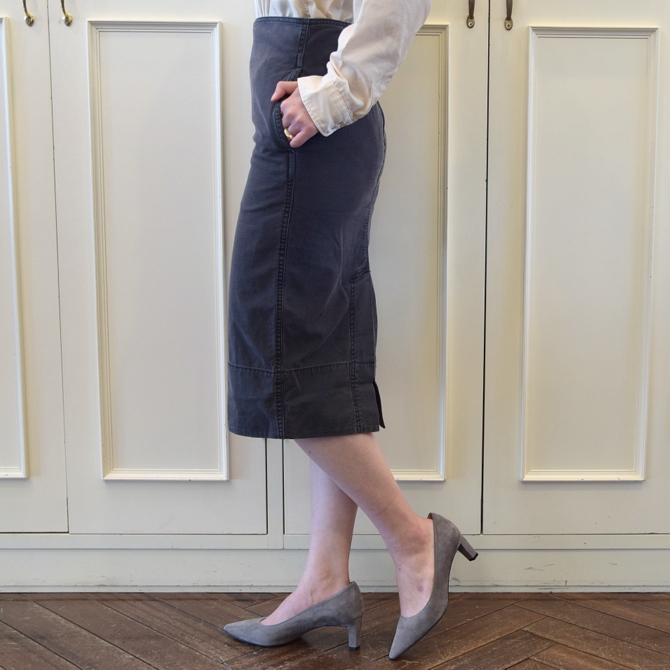 MADISONBLUE(マディソンブルー) SOFIE BACK SATIN TIGHT LONG SKIRT【K】(2)