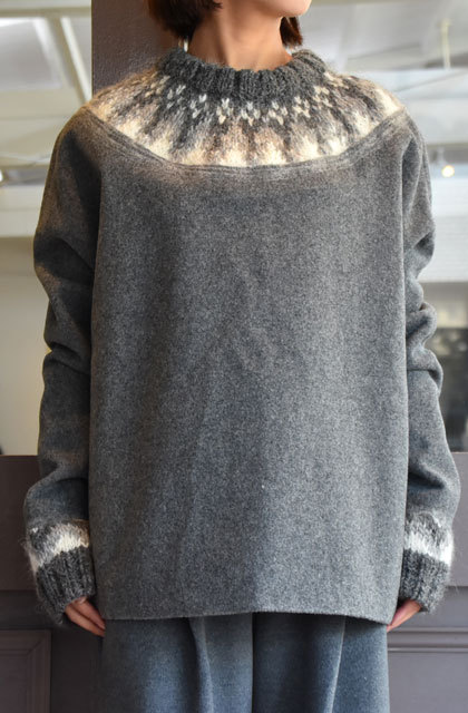 TENNE HANDCRAFTED MODERN(e nhNtebh_) WEAVE AND ARANKNIT PULLOVER(2)