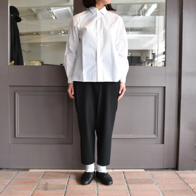 YAECA(ヤエカ) コンフォートシャツリラックス スクエアL(WHITE) #68152(2)