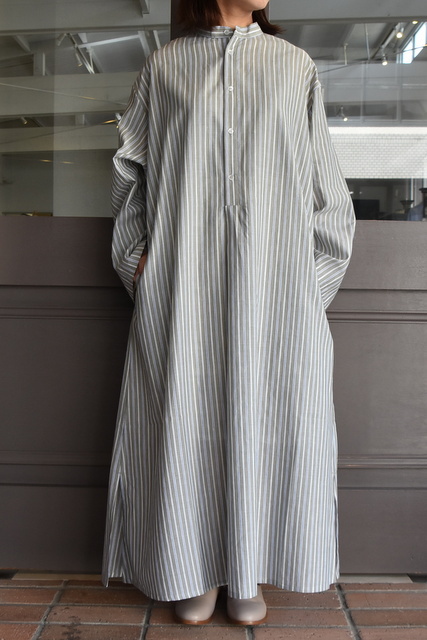 【40%off sale】 CristaSeya(クリスタセヤ)/ STRIPED MAXI SHIRT DRESS(2)