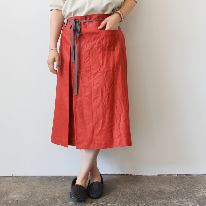 【40%OFF SALE】GASA*grue(ガサ グルー) ドローイングのためのボックススカート_41091-02412【K】(2)