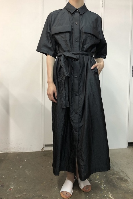 humoresque(ユーモレスク) pocket shirt dress【K】(2)