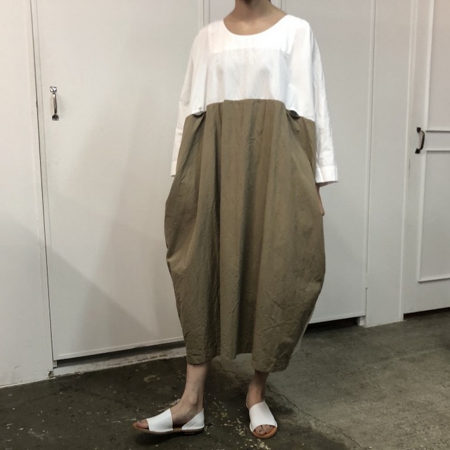 DANIELA GREGIS(ダニエラ グレジス) ワンピース(WHITE×NATURAL)【K】(2)