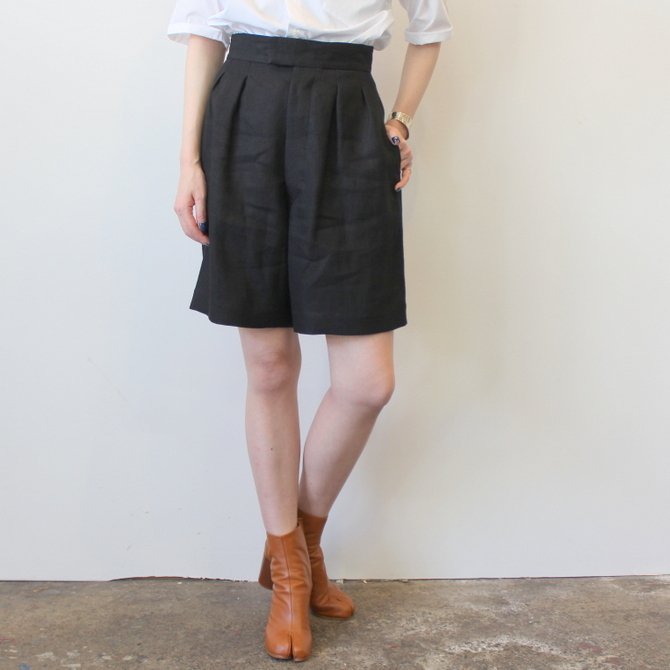 【30%OFF SALE】YLÉVE(イレーヴ) LINEN TUMBLER SHORTS_168-9141032【K】(2)