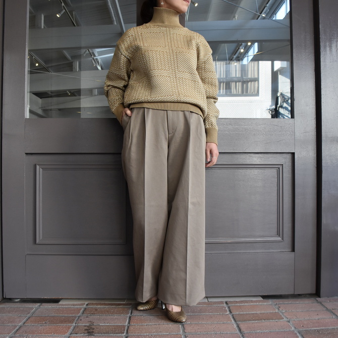 【40% off sale】AURALEE(オーラリー) WASHED FINX CHINO WIDE TUCK PANT #A9AP02CN【Z】(2)