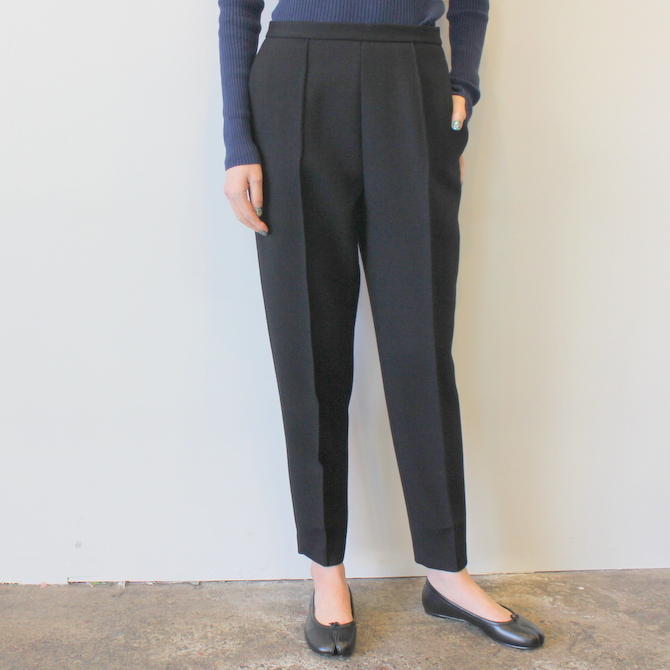 【30%OFF SALE】YLÉVE(イレーヴ) 【19AW】WOOL DOUBLE CLOTH TROUSER_168-9240050【K】(2)