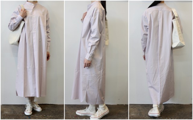 LENO&Co.(リノアンドコー) / BAND COLLAR PULLOVER DRESS(2色展開)_L2001DR001【K】(2)