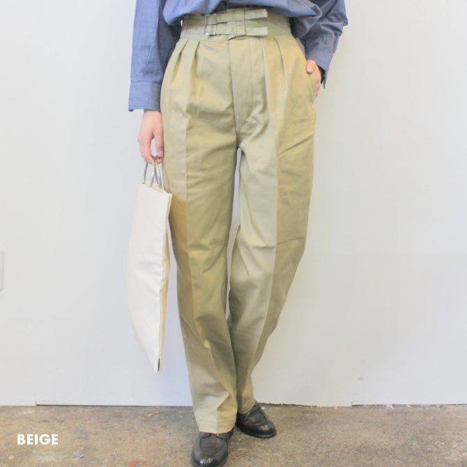 LENO&Co.(リノアンドコー) / 【20SS】DOUBLE BELTED GURKHA TROUSERS(2色展開)_L2001-PT001【K】(2)
