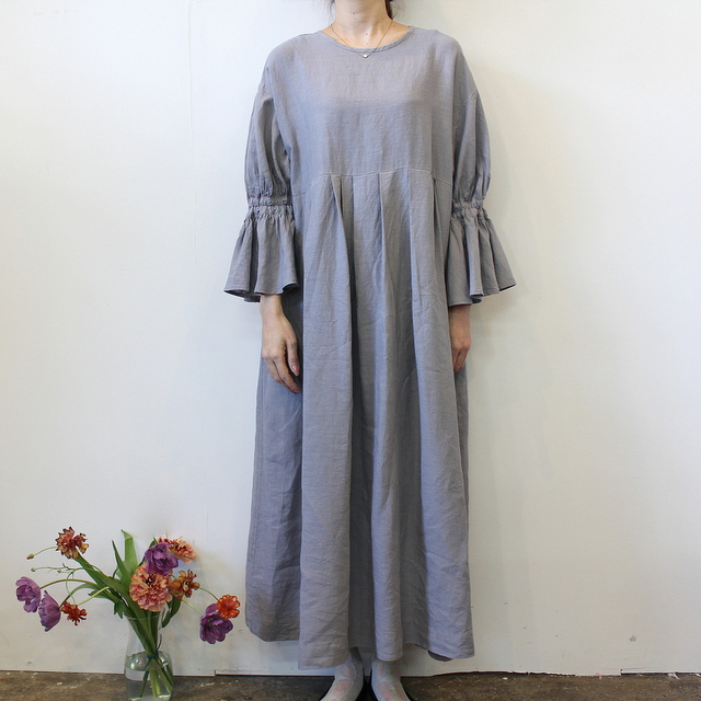 GASA*(ガサ) 【20SS】黒豆さん Gathered sleeves dress_11201-03111-B-F【K】(2)