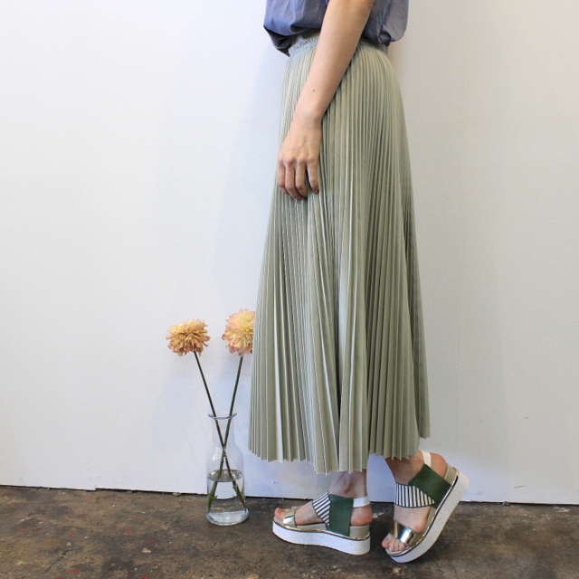 【30% off sale】YLÉVE(イレーヴ) 【20SS】CHINO PLEATS SKIRT_168-0130567【K】(2)