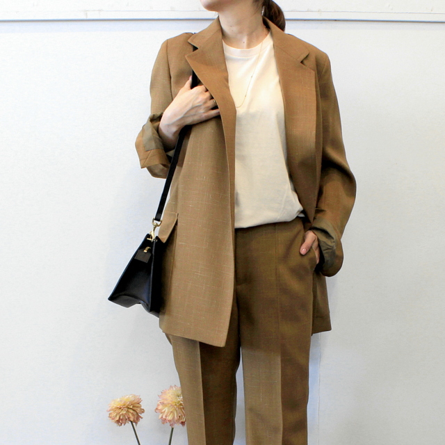 AURALEE(オーラリー) 【20SS】WOOL CUPRA LINEN CLOTH JACKET_A20SJ04CL【K】(2)