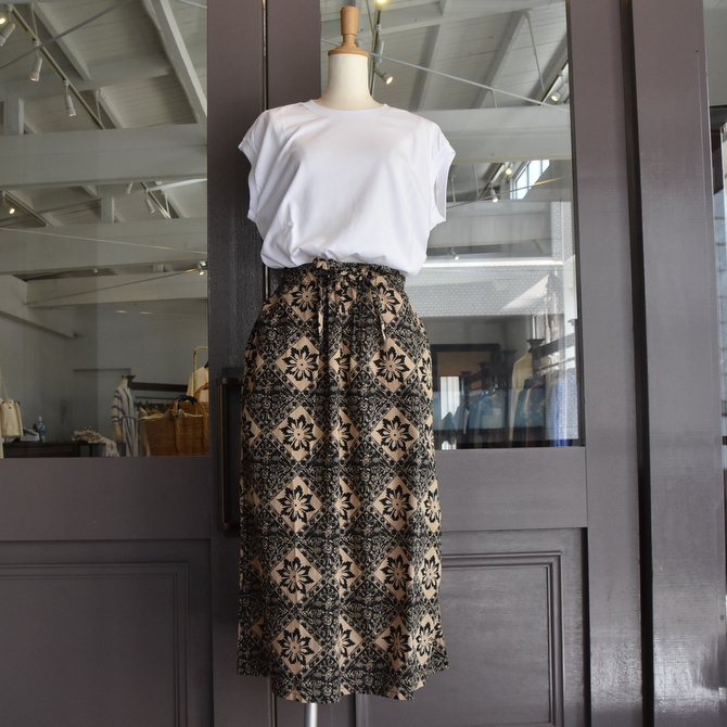 South2West8 String Skirt -Printed Flannel / Batik #GL837(2)