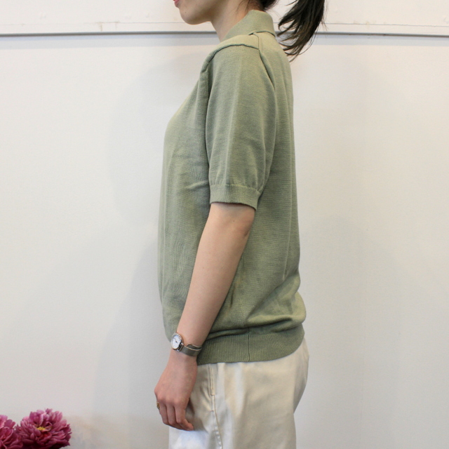 LENO&Co.(リノアンドコー) 【20SS】COTTON SILK KNIT POLO(2色展開)_L2001K002【Z】(2)
