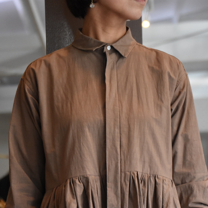 TOUJOURS(トゥジュー) Randam Pleated Shirt Dress #MM33DD03(2)
